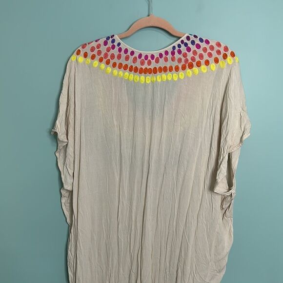 Mara Hoffman Swim Embroidered Coverup M/L - Picture 8 of 9